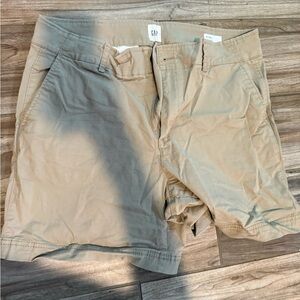 GAP Beige Flat Front Shorts
